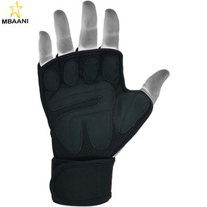 Guantes de Levantamiento de Pesas con Muñequeras, Protección Adhesiva para la Palma con Agarre Extra, Guantes de Gimnasio para Ejercicios de Dominadas y Cross Training - Product Image 3