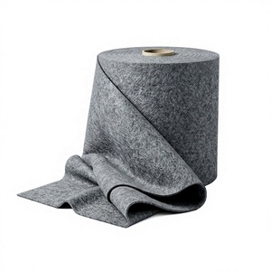 Tissu non tissé aiguilleté écologique en feutre aiguilleté polyester, géotextile en rouleau pour filtre automobile et mobilier - Product Image 1