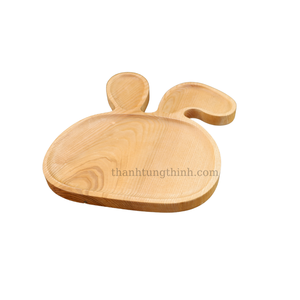 Articles les plus vendus Plateau en bois de différentes formes Écologique Non toxique Sans danger pour les aliments Idéal pour les bébés qui commencent à manger des aliments solides Fabriqué au Vietnam - Product Image 6