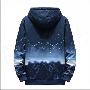 Hoodie with Custom Embroidered Logo Lined Loose Fit Autumn Men's Sweatshirt & <b>Sweater</b> <b>Set</b> - Product Image 3