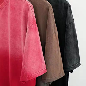 Camiseta Personalizada para Hombre, Estilo Urbano, Hombros Caídos, Desgastada, 100% Algodón, Corte Regular, Transpirable, de Alta Calidad, 220g, Manga Corta, Acabado Ácido - Product Image 5