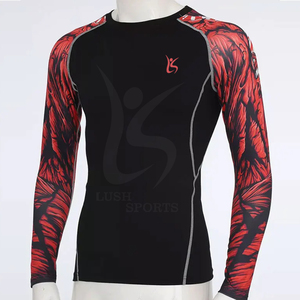 Nuevo diseño de Rash Guards de fitness de secado rápido, mangas largas, ajustados, en venta. - Product Image 2