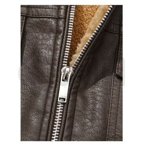 Chaleco de Cuero para Hombre, Venta al Por Mayor, Servicio OEM, Nuevo Modelo, Resistente al Viento y Transpirable - Product Image 6