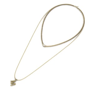 Collar con Colgante de Letra M, Plata 925, Moissanita, Cadena de Aleación, Estilo Clásico Unisex, Joyería para Regalo - Product Image 2