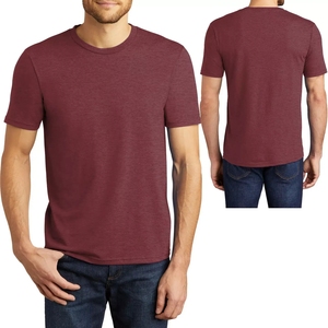 Custom Famous Brand High Quality <b>Printing</b> Soft Tri Blend <b>Plain</b> TShirt Men's Performance Heather Grey <b>T</b> <b>Shirts</b> Wholesale - Product Image 2