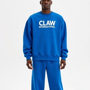 OEM personalizado desgastado parche bordado Logo ácido lavado Vintage pulóver con capucha acampanada sudaderas pantalones de peso pesado chándal para hombres - Product Image 3
