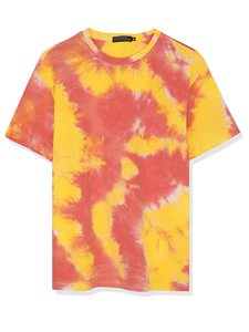Camiseta de punto tie-dye para hombre, corte ajustado, moderna, lisa, cuello redondo, manga corta, transpirable, cómoda, de tela orgánica. - Product Image 5