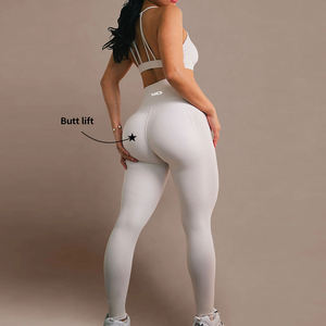 Conjunto Deportivo Mayorista: Top de Yoga, Ropa Deportiva, Conjuntos de Gimnasio y Fitness, Camisetas de Running, Leggings con Efecto Scrunch Butt y Pantalones de Pierna Ancha - Product Image 6