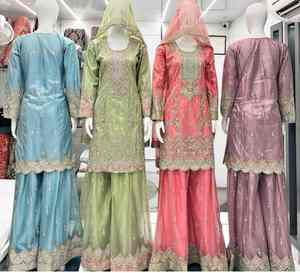 Shalwar Kameez, Vestido Pakistaní Nuevo para Mujeres y Niñas, Bordado Elegante, Venta Caliente, Directo de Surat, India - Product Image 3