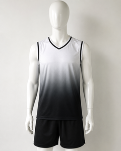 Camiseta de Baloncesto Unisex con Degradado de Color, Cuello en V, Sin Mangas, Transpirable, de Malla, Ajuste Regular para Adultos, Estampado Sublimado - Product Image 3