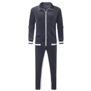 Pantalon de jogging unisexe bleu foncé à cordon de serrage, couleur unie, décontracté, longueur intégrale, en polyester, pour l'automne - Product Image 6