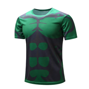 Vibrant Full Color Sublimation T <b>Shirts</b> with Quick Dry <b>100</b>% <b>Polyester</b> OEM Logo Support for Workout Gym Team Sports with custom - Product Image 3