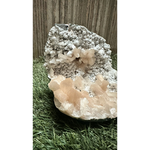 Premium Stilbite on White Heulandite <b>Crystal</b> <b>Cluster</b> for Home Decor Mineral Collection and Gift Use - Product Image 4