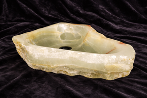 Lavabo de Mármol Verde Ónix Sólido de Primera Calidad, Lavabo de Piedra Natural para Proyectos Hoteleros - Product Image 5