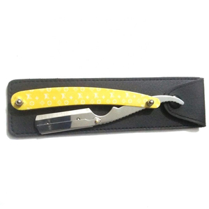 Barber Salon <b>Straight</b> Wet Shaving <b>Razor</b> with Double Finger Rings Professional Barber <b>Razor</b> in Multiple Color Options - Product Image 2
