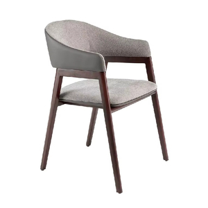 Silla de Comedor de Madera Tapizada de Alta Calidad con Respaldo Curvo Elegante – Asiento Cómodo para Hostelería y Hogar - Product Image 1