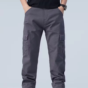 Hot Sale Men's Cargo <b>Trouser</b> Pent 100% Cotton High Quality Workwear <b>Trouser</b> Durable With 6 Pockets Full-Length Custom Logo - Product Image 1