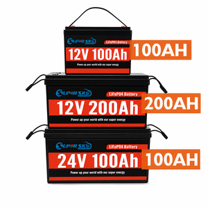 12v 24v Solar <b>Battery</b> Pack 12.8v 25.6v Lifepo4 <b>Battery</b> 100ah 200ah 300ah Lithium Ion <b>Batteries</b> Pack for Solar System - Product Image 1