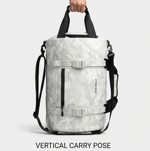 Sac de sport camouflage pour femme avec sangle réglable 30-40L, fermeture éclair, en polyester, pour entraînement et voyage - Product Image 4