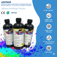 Kenteer 1000ml Tinta DTF UV Untuk Printer, Tinta Cetak Tekstil 3D Embossed untuk Film DTF TPU, Tinta Tahan Air untuk Lencana