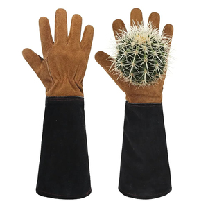 High Custom Cowhide Leather Gardening <b>Gloves</b> Men Women Breathable Rose Pruning Thorn-Proof Safety <b>Gloves</b> Windproof <b>Moisture</b> - Product Image 5