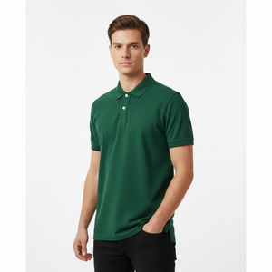 Camisas de hombre con logotipo personalizado, camisas casuales de manga corta, 100% poliéster y algodón, ecológicas, de secado rápido, transpirables, con bolsillo, tipo polo. - Product Image 2