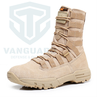 Bottes tactiques en cuir unisexe pour la vente en gros, chaussures de sécurité respirantes pour le travail, baskets de randonnée, bottes tactiques pour l'entraînement physique et les missions.