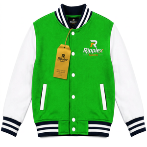 Chaqueta varsity para niños con estilo clásico, ligera, cómoda, duradera y de calidad para la diversión diaria y el juego al aire libre. - Product Image 1
