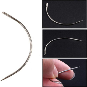 Aiguille à tisser de type C en gros pour les professionnels des extensions capillaires – Outil professionnel à aiguille courbée pour salon et beauté - Product Image 2