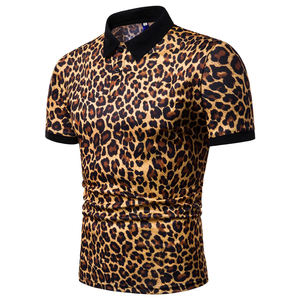 Nueva Camiseta Polo de Verano para Hombre, Marcas de Moda, Estampado de Leopardo, Cuello Camisero, Manga Corta, Polo Masculino, Tallas M-XXXL - Product Image 2