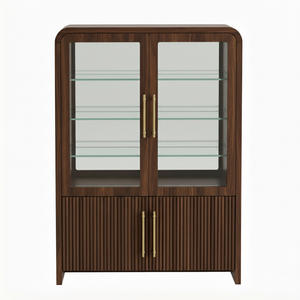 Display Cabinet Solid Wood Modern Coffee Table for Living Room <b>Sofa</b> Set Furniture Living Room <b>Sleeper</b> Handcrafted Indoor OEM ODM - Product Image 1