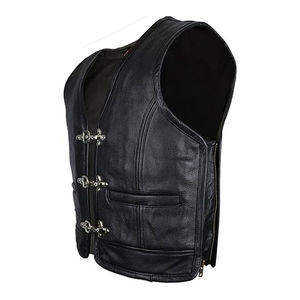 Ropa de Motociclista de Inspiración Vintage para Uso Diario y Actividades al Aire Libre, Chaleco de Cuero - Product Image 2