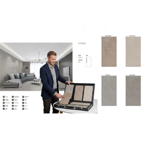 Carreaux de dalle en porcelaine pleine masse en marbre brun 120x240cm 4x8ft pour sols et murs en stock d'usine - Product Image 2