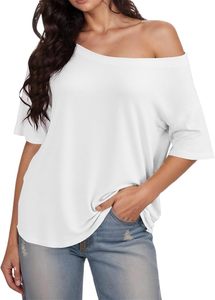 เสื้อยืดโอเวอร์ไซส์ลำลองสำหรับผู้หญิง สไตล์สตรีทแวร์สุดเทรนด์ ทรงหลวมไหล่ตก ใส่สบายสำหรับฤดูร้อน - Product Image 1