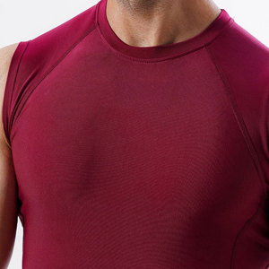 Débardeur de compression extensible pour homme – Haut de sport, yoga, fitness, couleur unie, prix bas, vêtement d'entraînement pour l'extérieur - Product Image 6