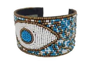 Bracelet manchette épais en résine colorée effet écaille de tortue pour femme - Product Image 4