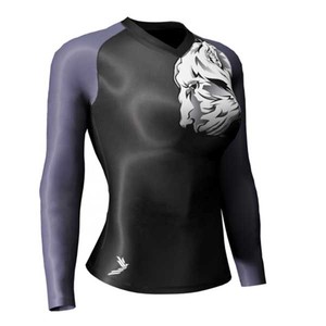 Custom UPF 50+ Men's Rash Guard | Oversized Breathable Long Sleeve <b>Surf</b> Shirt, Digital <b>Print</b> - Product Image 5