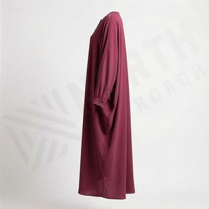 Jilbab une pièce pour femmes musulmanes, fabrication en usine, vente en gros, robe islamique, long hijab, mode modeste, vêtements légers et à séchage rapide - Product Image 3