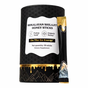Barras de Shilajit Puro del Himalaya con Miel Orgánica, Fáciles de Consumir, Shilajit Premium, 30 Barras para Aumentar la Energía y Reforzar el Sistema Inmunitario - Product Image 1