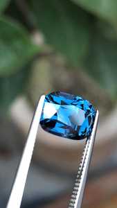 Espinela Azul Natural, Corte Cojín, Piedra Preciosa Suelta, Gema Azul Preciosa para la Elaboración de Joyería Fina - Product Image 2