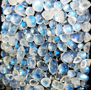 อัญมณีทรงกลมอัญมณีทรงหลวมเรียบ Cabochon สำหรับใส่ไปงานปาร์ตี้ขายส่ง - Product Image 3