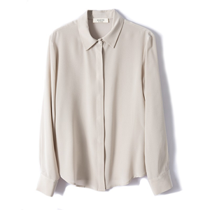 Blusa de Oficina Elegante para Mujer, Estampada, Bordada, de Chifón, Holgada, de Manga Larga, al por Mayor - Product Image 1