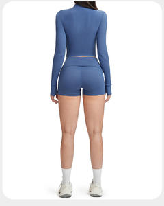 Offre Spéciale vêtements de sport femmes entraînement nu peau amical sport Fitness haut taille haute pêche hanche Yoga Leggings ensembles d'entraînement personnalisés - Product Image 4
