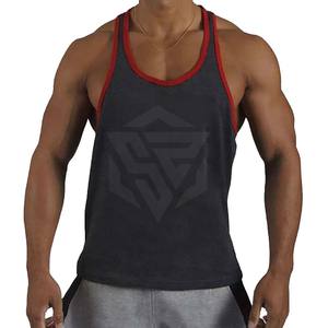 เสื้อกล้ามผ้าคอตตอนสำหรับผู้ชายเสื้อออกกำลังกายแขนกุดผ้าคอตตอนทรงเข้ารูป100% ออกแบบได้ตามต้องการ - Product Image 3