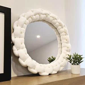 Premium Designer <b>Round</b> Glass Industrial Bone Inlay Handmade Wedding <b>Wall</b> <b>Mirror</b> for Home and Office Decoration at Best Price - Product Image 3