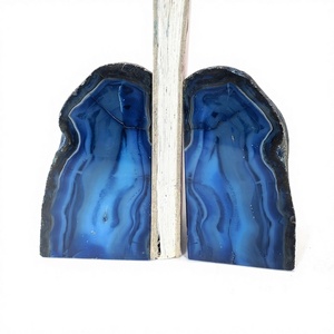 Wholesale Eco-Friendly Natural <b>Crystal</b> Purple Polished Folk Art Decorative Items <b>Bookends</b> for Home Office Villa Hotel Decoration - Product Image 4