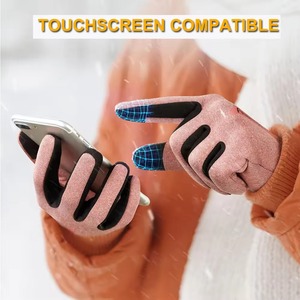 Guantes de Esquí Unisex de Dedo Completo, Color Rosa, Poliuretano Antideslizante, para Actividades al Aire Libre en Invierno - Product Image 3
