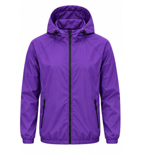 Windbreaker <b>Jacket</b> for <b>Men</b> <b>Lightweight</b> Outdoor Sports Water Resistant Full Zip Hooded Activewear Export Quality OEM Manufacture - Product Image 1