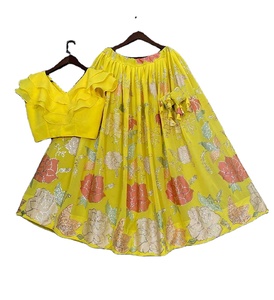 Bollywood rayón hilo de seda bordado secuencia trabajo lehenga choli con dupatta recepción desgaste mejor precio Ropa Étnica - Product Image 1