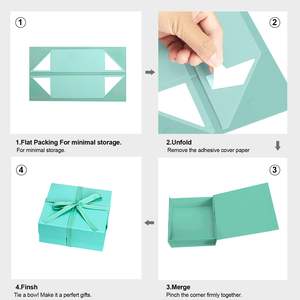 Caja de Regalo Magnética Personalizada TH CBB-566 con Logotipo, Materiales Reciclados, Cierre de Cinta, Diseño Plano, Fácil Almacenamiento, Impresión en Relieve - Product Image 6